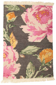 Kelim Karabakh Sofia 100X160 Small Brown Floral Wool Rug