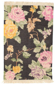 Kelim Karabakh Amira 100X160 Small Black/Brown Floral Wool Rug