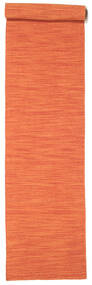  80X500 Kelim Loom Orange Runner Rug
 Small