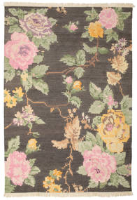  200X300 花柄 キリム カラバフ Amira 絨毯 - 茶色 ウール