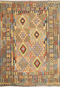  Orientalischer Kelim Afghan Old Stil Teppich 206X297 Wolle, Afghanistan Carpetvista