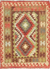 104X140 Small Kilim Afghan Old Style Rug Wool, Carpetvista