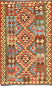  Orientalischer Kelim Afghan Old Stil Teppich 113X185 Wolle, Afghanistan Carpetvista