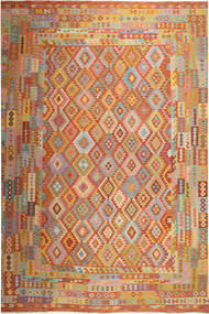  390X500 Grande Kilim Afegão Old Style Tapete Lã, Carpetvista