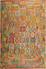  Oriental Kilim Afghan Old Style Rug 398X489 Large Wool, Afghanistan Carpetvista