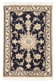  Orientalischer Nain Teppich 62X90 Beige/Dunkelgrau Wolle, Persien/Iran Carpetvista