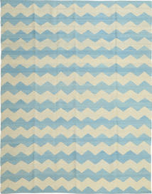 190X238 Kelim Modern Teppich Moderner Blau/Beige (Wolle, Afghanistan) Carpetvista