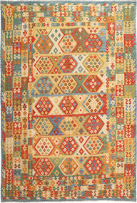  Kelim Afghan Old Stil 257X384 Wollteppich Groß Carpetvista