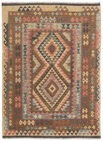  139X191 Petit Kilim Afghan Old Style Tapis Laine, Carpetvista