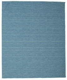  Tapete Lã 250X300 Kelim Loom Azul Grande