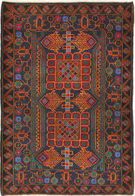 Belutsch Teppich 88X130 Wolle, Afghanistan Carpetvista