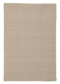 Kelim Loom 80X120 Small Light Grey/Beige Plain (Single Colored) Wool Rug