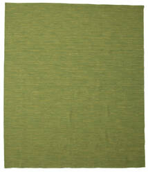  Dywan Wełniany 250X300 Kelim Loom Zielony Duży