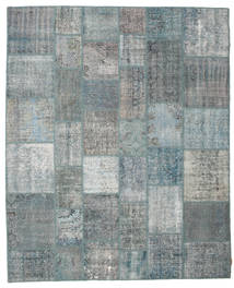 Patchwork Rug 246X302 Grey/Light Grey Wool, Turkey Carpetvista