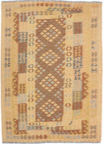 145X204 Petit Kilim Afghan Old Style Tapis Laine, Carpetvista