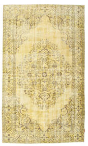 Colored Vintage Rug 158X268 Yellow Wool, Turkey Carpetvista