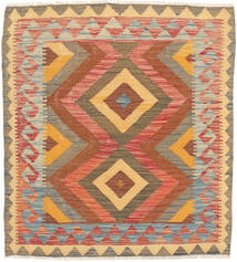  92X106 Kelim Afghan Old Stil Teppich Afghanistan Carpetvista