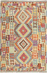  122X186 Small Kilim Afghan Old Style Rug Wool, Carpetvista