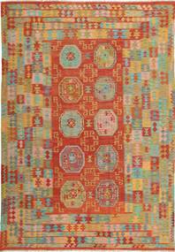 203X300 Kelim Afghan Old Stil Teppich Orientalischer (Wolle, Afghanistan) Carpetvista