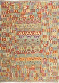  204X291 Kilim Afghan Old Style Rug Wool, Carpetvista