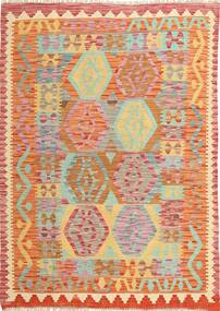 125X176 絨毯 キリム アフガン オールド スタイル オリエンタル (ウール, アフガニスタン) Carpetvista