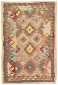 98X144 Small Kilim Afghan Old Style Rug Wool, Carpetvista