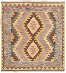 Kelim Afghan Old Stil Teppich 91X99 Quadratisch Wolle, Afghanistan Carpetvista