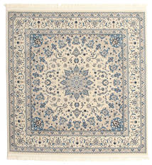  150X150 Medallion Small Nain Emilia Rug - Cream White/Light Blue