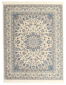 Nain Emilia 200X250 Cream White/Light Blue Medallion Rug