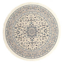 Nain Emilia Ø 200 Beige/Blue Medallion Round Rug