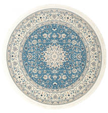  Ø 200 Medallion Nain Emilia Rug - Light Blue