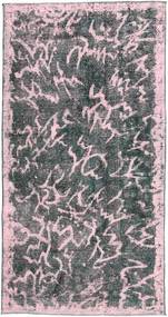  Obojeni Vintage Tepih 110X216 Perzijski Vuneni Siva/Svijetlo Ružičasta Mali Sag Carpetvista