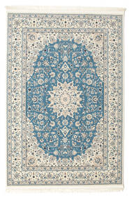 Nain Emilia 120X180 Pequeño Azul Claro Medallón Alfombra