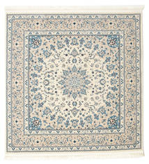  Orientalischer 150X150 Nain Emilia Beige/Hellblau Quadratischer Teppich Klein