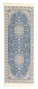  80X200 Medallion Small Nain Emilia Rug - Light Blue