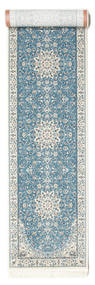 廊下 絨毯 80X350 オリエンタル ナイン Emilia - ライトブルー