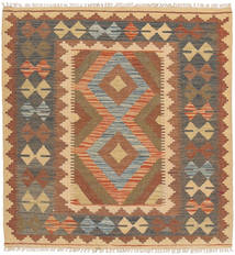 Kilim Afghan Old Style Rug 93X100 Square Wool, Afghanistan Carpetvista
