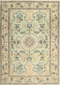 268X380 絨毯 カシャン パティナ オリエンタル ベージュ/グリーン 大きな (ウール, ペルシャ/イラン) Carpetvista