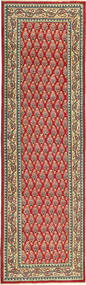85X295 絨毯 タブリーズ パティナ オリエンタル 廊下 カーペット レッド/茶色 (ウール, ペルシャ/イラン) Carpetvista