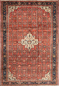 209X307 Hosseinabad Teppich Orientalischer Braun/Rot (Wolle, Persien/Iran) Carpetvista