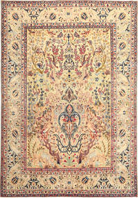  Orientalischer Yazd Patina Figurativ Teppich 238X348 Wolle, Persien/Iran Carpetvista