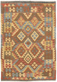  92X140 Small Kilim Afghan Old Style Rug Wool, Carpetvista