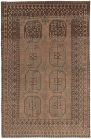  154X236 Medaillon Klein Afghan Natural Teppich Wolle, Carpetvista