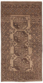 絨毯 オリエンタル アフガン ナチュラル 99X189 茶色/オレンジ (ウール, アフガニスタン)