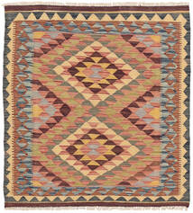  93X100 Kelim Afghan Old Stil Teppich Quadratisch Afghanistan Carpetvista