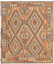 157X187 Kilim Afghan Old Style Rug Oriental (Wool, Afghanistan) Carpetvista