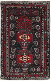 82X136 Belutsch Teppich Orientalischer Dunkelrot/Grau (Wolle, Afghanistan) Carpetvista