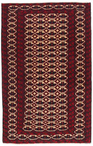 絨毯 オリエンタル バルーチ 80X133 ダークレッド/レッド (ウール, アフガニスタン)