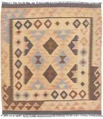  Oriental Kilim Afghan Old Style Rug 98X105 Square Wool, Afghanistan Carpetvista