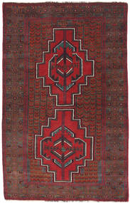 絨毯 オリエンタル バルーチ 87X137 ダークレッド/レッド (ウール, アフガニスタン)